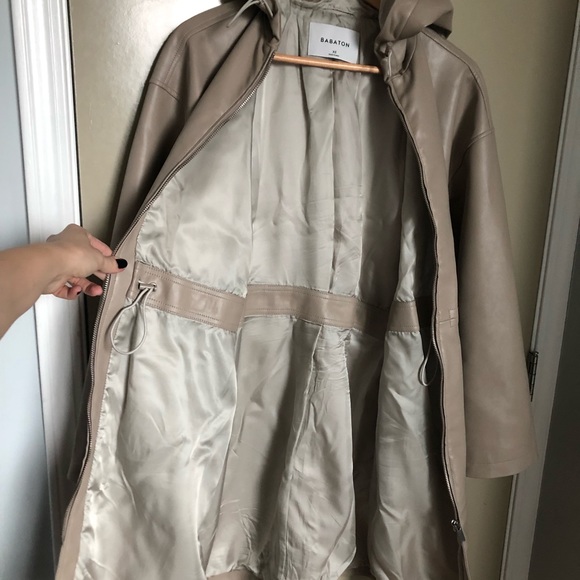 BABATON vegan leather coat, SZ XS - Picture 2 of 5